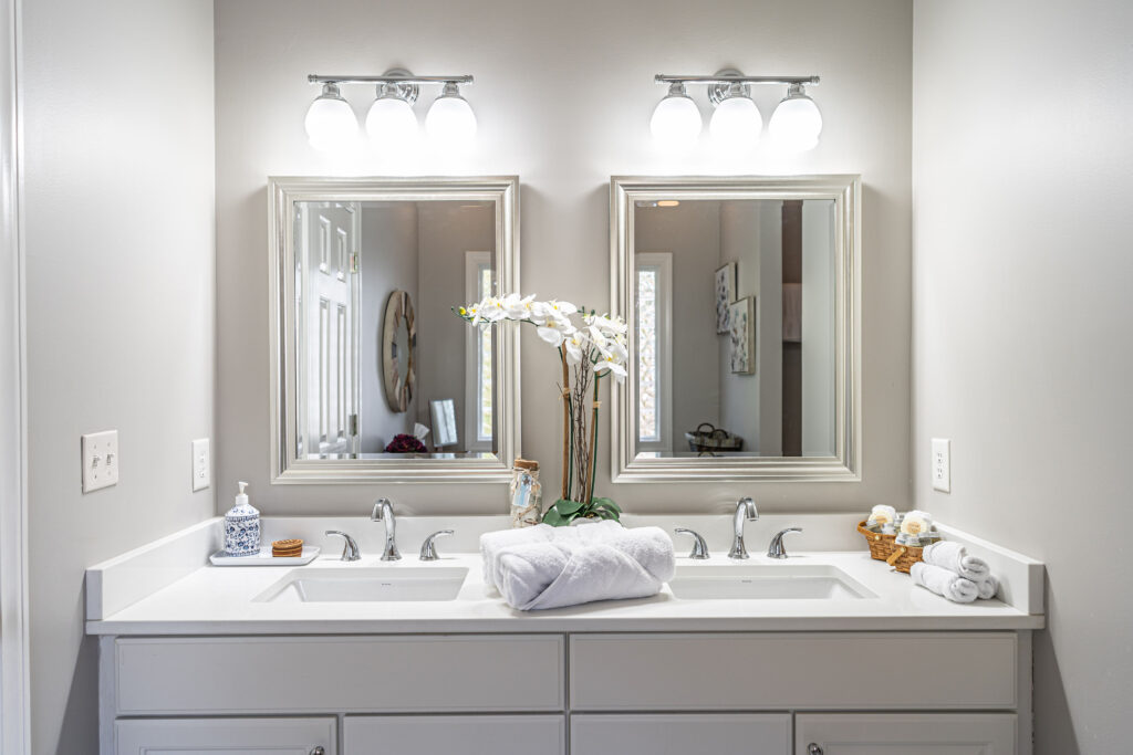 How much to stock Airbnb bathroom vanity with portioned guest toiletries